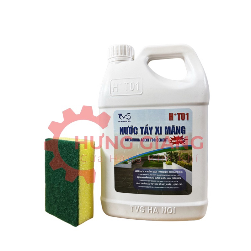 [CHÍNH HÃNG 100%] Chất Tẩy Xi Măng HT01 Tẩy Mạnh Cực Hiệu Quả Tặng Cọ