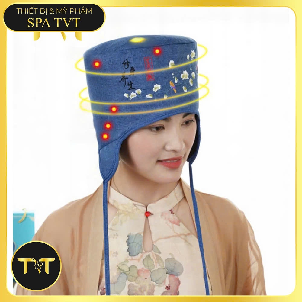 MŨ NGẢI CỨU TVT, MŨ DƯỠNG SINH CHƯỜM NÓNG THẢO DƯỢC, GIỮ ẤM ĐẦU, THƯ GIÃN VÀ CHĂM SÓC SỨC KHỎE