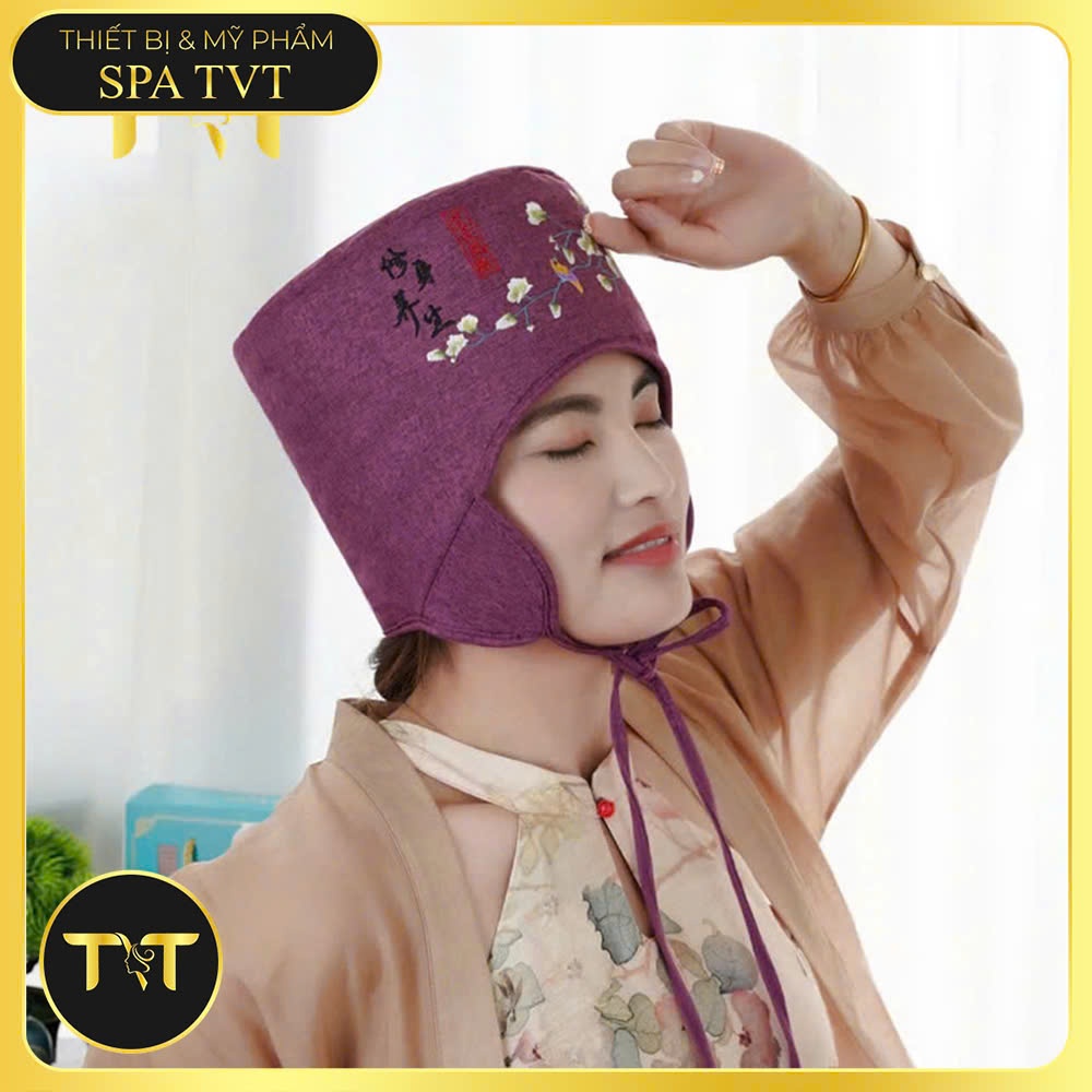 MŨ NGẢI CỨU TVT, MŨ DƯỠNG SINH CHƯỜM NÓNG THẢO DƯỢC, GIỮ ẤM ĐẦU, THƯ GIÃN VÀ CHĂM SÓC SỨC KHỎE