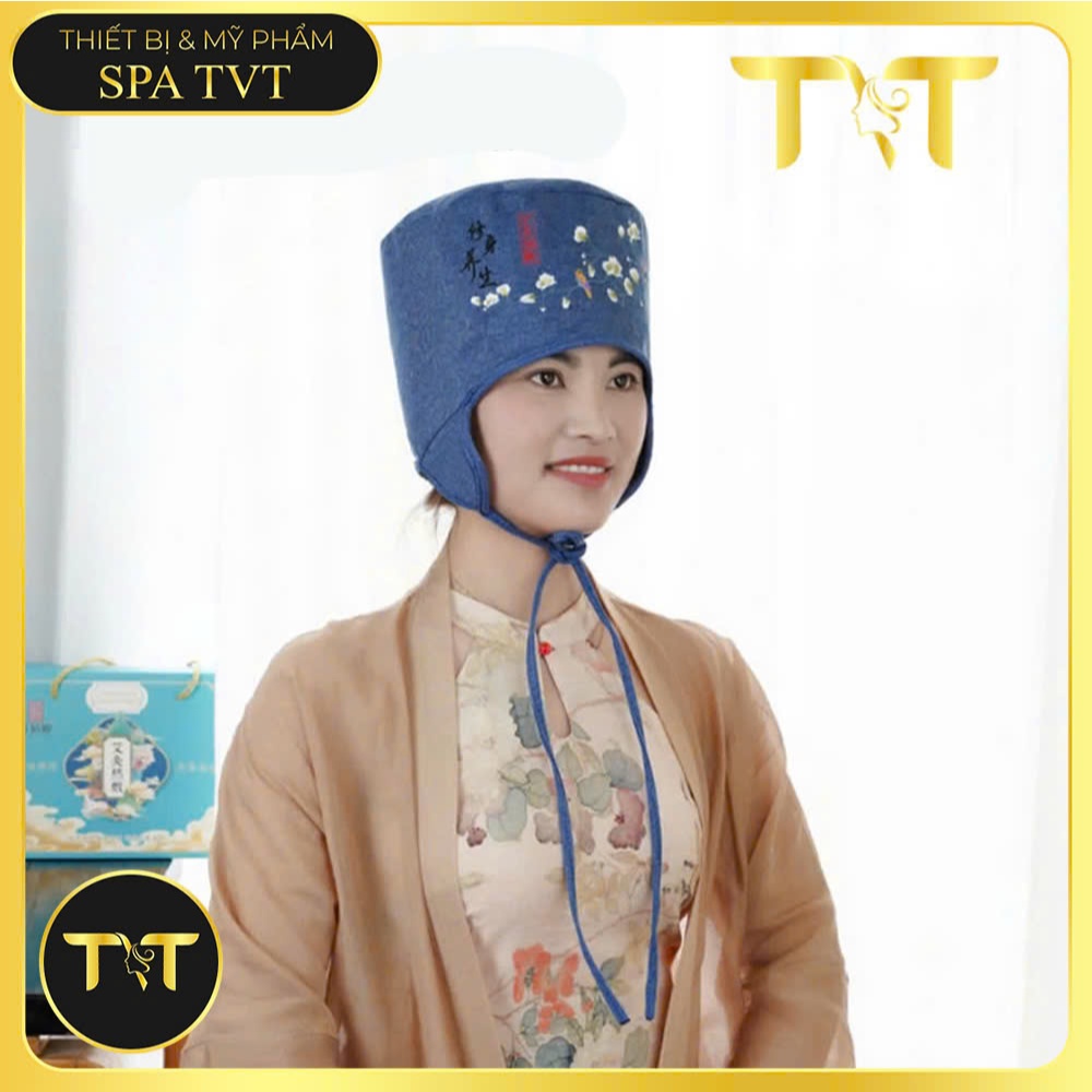 MŨ NGẢI CỨU TVT, MŨ DƯỠNG SINH CHƯỜM NÓNG THẢO DƯỢC, GIỮ ẤM ĐẦU, THƯ GIÃN VÀ CHĂM SÓC SỨC KHỎE