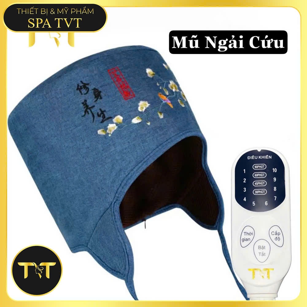 MŨ NGẢI CỨU TVT, MŨ DƯỠNG SINH CHƯỜM NÓNG THẢO DƯỢC, GIỮ ẤM ĐẦU, THƯ GIÃN VÀ CHĂM SÓC SỨC KHỎE