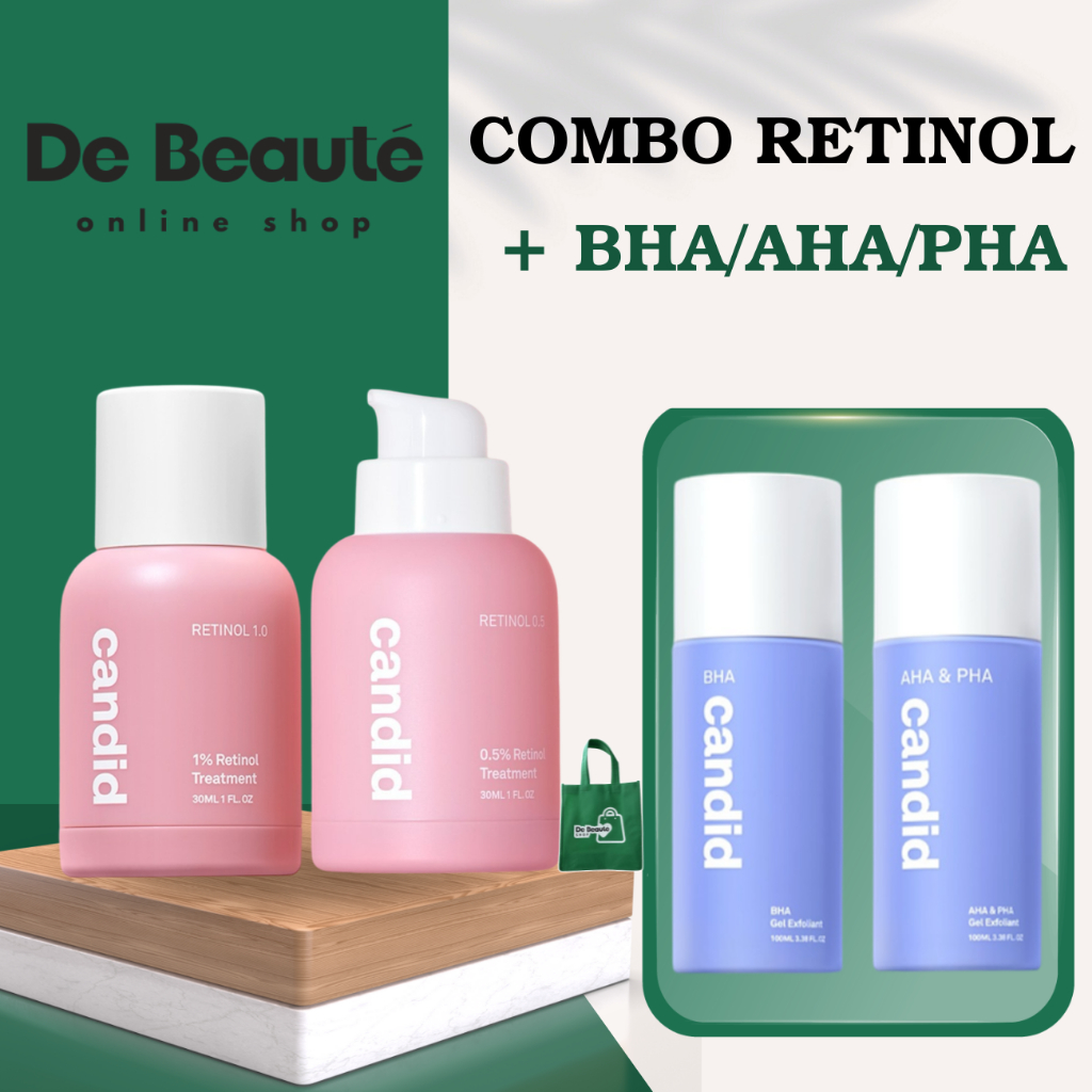 [CANDID MUA RETINOL TẶNG BHA/AHA/PHA] Combo Trẻ Hóa, Làm Sạch Và Mịn Da ...