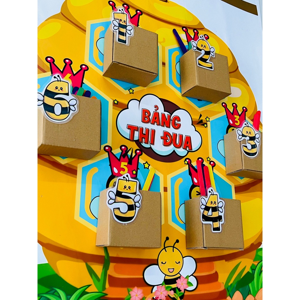 Bảng thi đua ong chăm chỉ