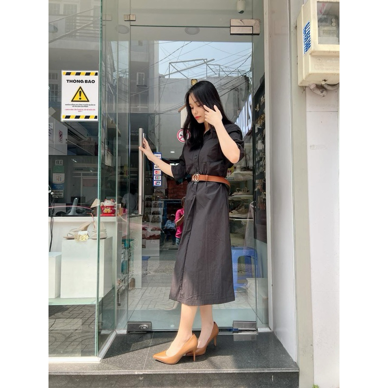ĐẦM SƠ MI TAY NGẮN XUẤT NHẬT 240520029