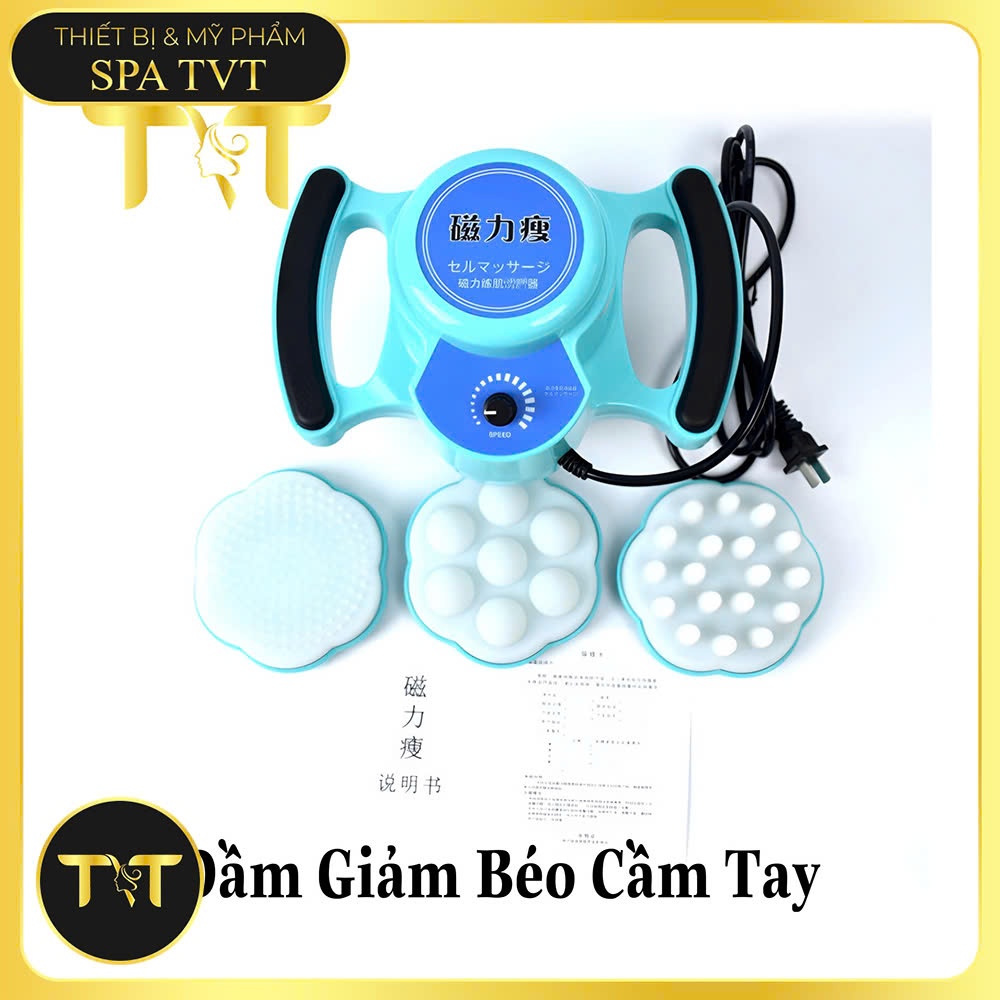 Đầm Rung MINI GX Xanh (G5 mini) Giảm Béo Body, Đánh Tan Mỡ Bụng Đùi Bắp Tay, Massage Thư Giãn