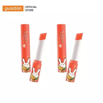 Combo 2 Son Dưỡng Có Màu Lipice Sheer Color Q Thỏ Bảy Màu Hồng Cam 2,4Gr