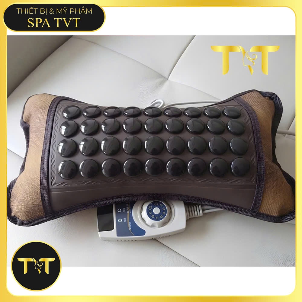 GỐI ĐÁ NÓNG ĐIỆN TVT CHO CỔ VAI GÁY, THƯ GIÃN CƠ, GIỮ ẤM CƠ THỂ, DÙNG CHO SPA VÀ GIA ĐÌNH