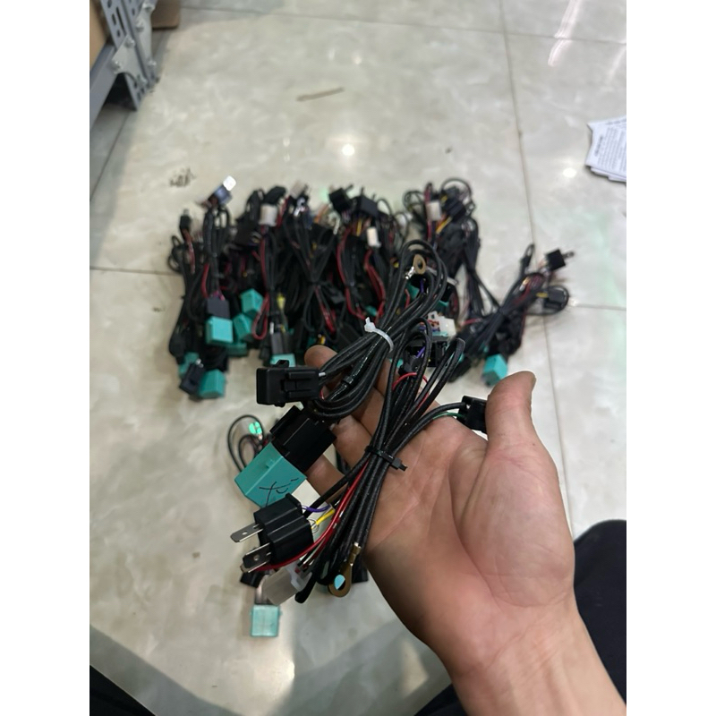 Dây Nguồn Bi Cầu H4 Lắp Bi Cầu , Wave , Vision