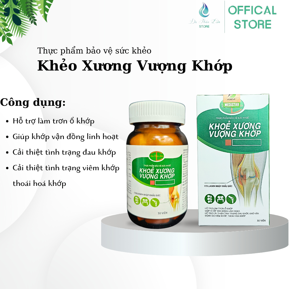 Ảnh Khoẻ Xương Vượng Khớp Dạ Thảo Liên - Viên uống hỗ trợ cải thiện xương khớp - Lọ 30 Viên 1