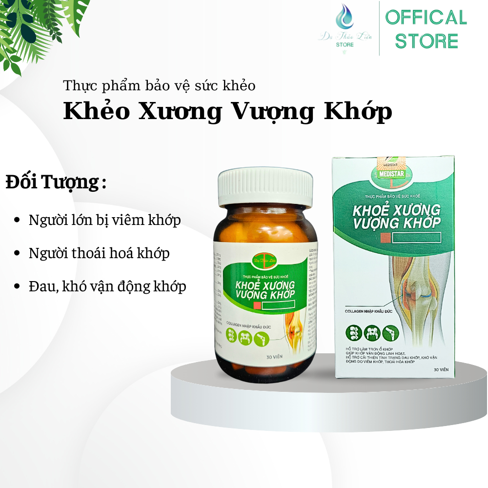Ảnh Khoẻ Xương Vượng Khớp Dạ Thảo Liên - Viên uống hỗ trợ cải thiện xương khớp - Lọ 30 Viên 2