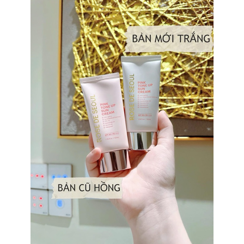 Kem chống nắng rose de seoul pink tone up sun cream 50ml – hạn 2028 Hàn Quốc  IS464