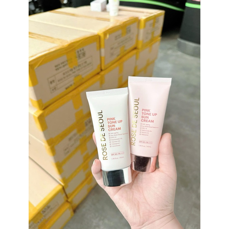 Kem chống nắng rose de seoul pink tone up sun cream 50ml – hạn 2028 Hàn Quốc  IS346