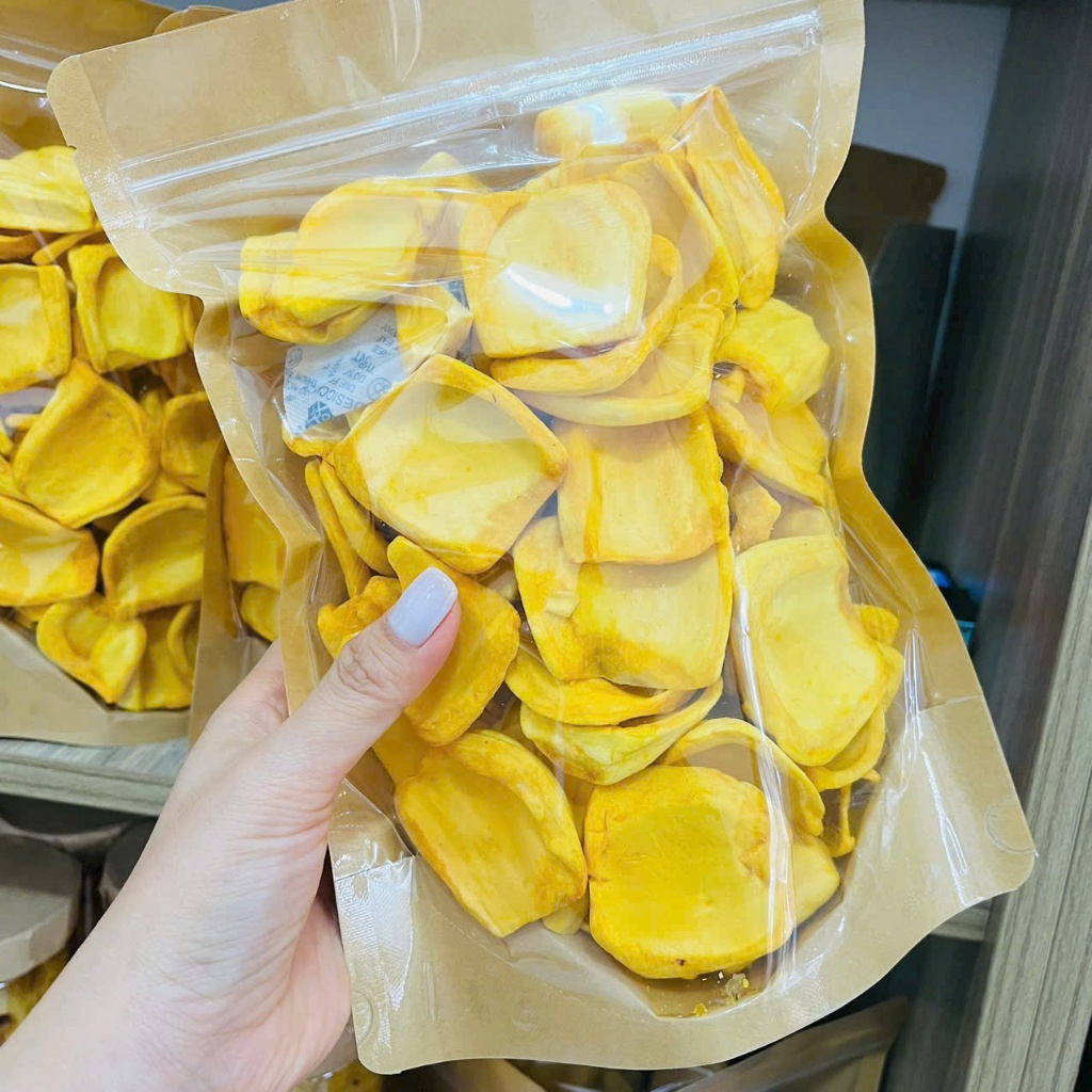 MÍT SẤY GIÒN CỰC PHẨM, MÍT THÁI , NGON ĐẶC BIET, GIÒN XỐP TƯNG MIẾNG. ÍT NGỌT. TRÁI CÂY SẤY MINH NHI
