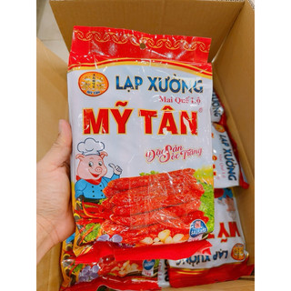 Lạp xưởng khô mỹ tân gói 1kg giá bình dân nhưng lạp có thương hiệu lâu đời tại sóc trăng.