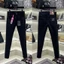 Quần Jean Đen Nam DSQ2 D2 Dập Nhăn Đùi,Quần Bò DSQUARED 4 cúc wash mài màu đen đẹp
