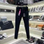 Quần Jean Đen Nam DSQ2 D2 Dập Nhăn Đùi,Quần Bò DSQUARED 4 cúc wash mài màu đen đẹp