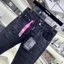 Quần Jean Đen Nam DSQ2 D2 Dập Nhăn Đùi,Quần Bò DSQUARED 4 cúc wash mài màu đen đẹp
