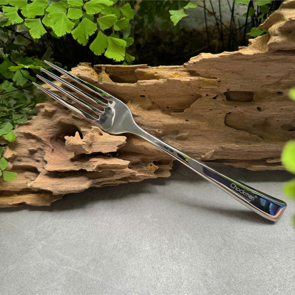 Dĩa Chia Phần CHOCKMEN Inox 18/10 Cực Dày Sang Trọng Nĩa To Chia Đồ Dĩa BBQ Dĩa Ăn Thìa Dĩa Bàn Ăn