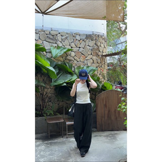 Quần jeans dáng suông ống rộng Ma Vie