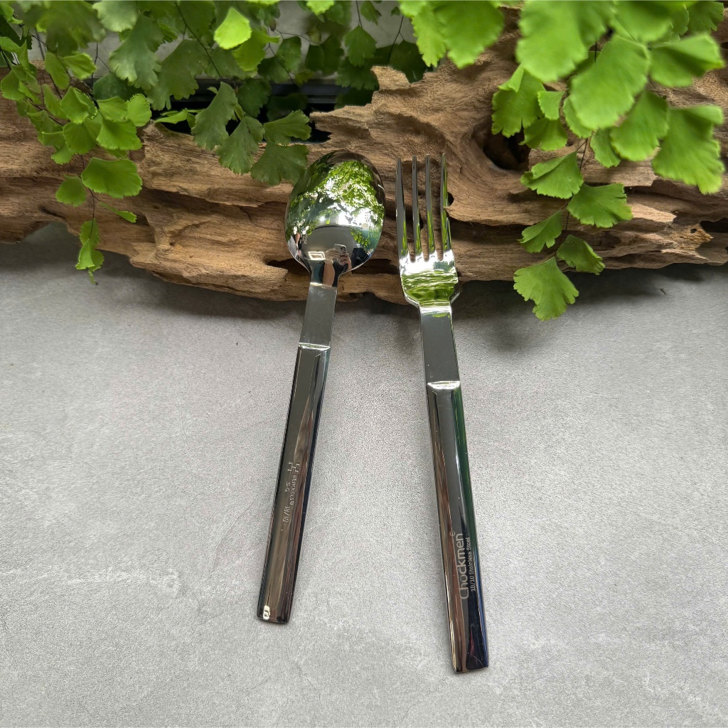 Set Thìa Dĩa CHOCKMEN Inox 18/10 Cao Cấp Xuất Đức Thìa Cơm Dĩa Inox Set Đồ Tây Bộ Đồ Bàn Ăn Đồ Bếp Dày Dặn Sáng Bóng