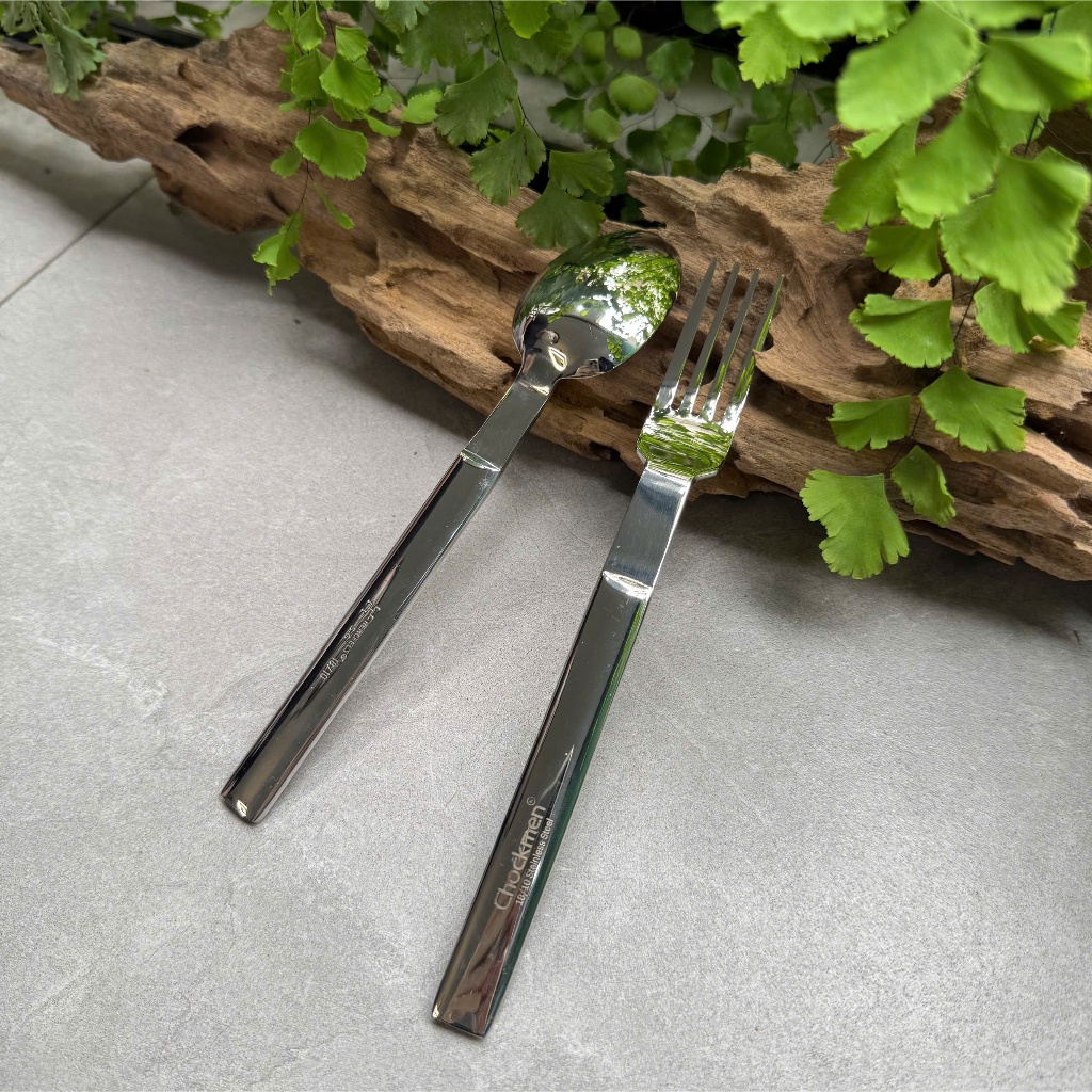 Set Thìa Dĩa CHOCKMEN Inox 18/10 Cao Cấp Xuất Đức Thìa Cơm Dĩa Inox Set Đồ Tây Bộ Đồ Bàn Ăn Đồ Bếp Dày Dặn Sáng Bóng