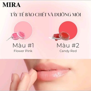 SET TẨY TẾ BÀO CHẾT VÀ DƯỠNG MÔI MỜ THÂM 2 IN 1 MIRA B780