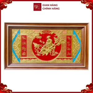 Tranh Đồng Mừng Thọ Cụ Bà ( 52x92cm ) - Cửu Diệu Thiên - CB002