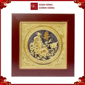 Tranh Đồng Mừng Thọ Cụ Bà ( 42x42cm ) - Cửu Diệu Thiên - TC001