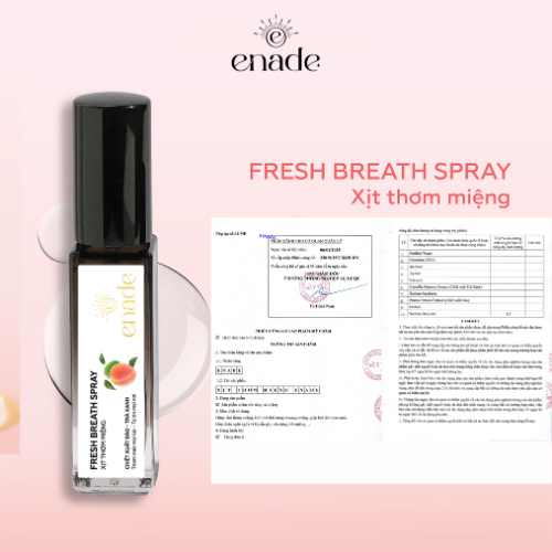 Xịt Thơm Miệng Hương Cam Đào ENADE (10ml)-Khử Mùi Hôi Miệng,Cho Hơi Thở Thơm Mát