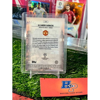 Thẻ bóng đá Garnacho London Calling Topps Chrome UCL 2023/24