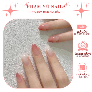 Bộ 24 Móng Tay Giả Basic Đơn Giản Tone Hồng Pastel (Tặng Kèm Dụng Cụ Gắn Móng