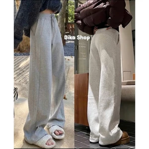 Quần nỉ ống rộng mới 2024. Nam nữ đều mặc được. Chất nỉ đẹp hót hít. dễ phối đồ, mặc 4 mùa (Nỉ A1).