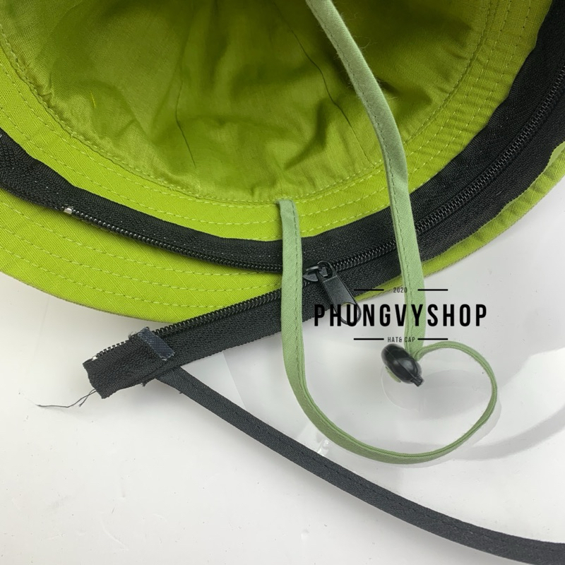 (SALE) Bé <12 tháng-Mũ  chắn bụi bucket tai bèo vành trẻ em phungvyshop- nón / Bo "KIẾNG" GẤU HELLO BEAR TRÒN ĐỎ/
