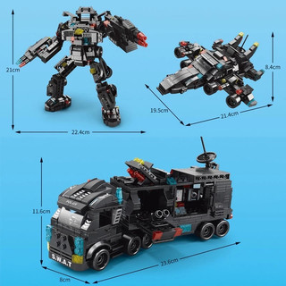 [1920 PCS] BỘ ĐỒ CHƠI LẮP GHÉP XẾP HÌNH CẢNH SÁT,Lắp Ghép OTO,ROBOT,THUYỀN,TRỰC THĂNG,Lắp ráp tàu thuyền chiến Bobo