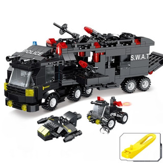 [1920 PCS] BỘ ĐỒ CHƠI LẮP GHÉP XẾP HÌNH CẢNH SÁT,Lắp Ghép OTO,ROBOT,THUYỀN,TRỰC THĂNG,Lắp ráp tàu thuyền chiến Bobo