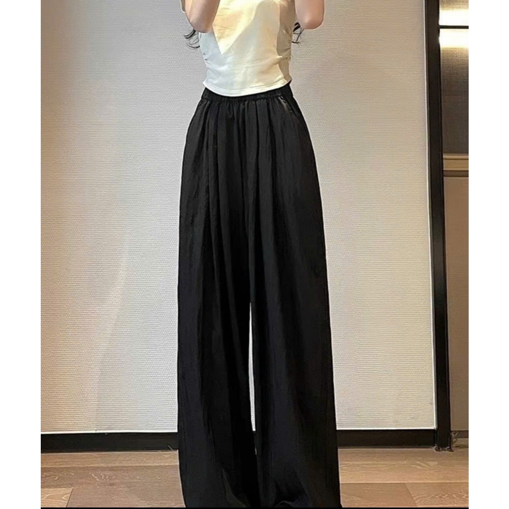 Quần ống rộng chất đũi xước, chất đẹp mặc mát cho mùa hè (D6)