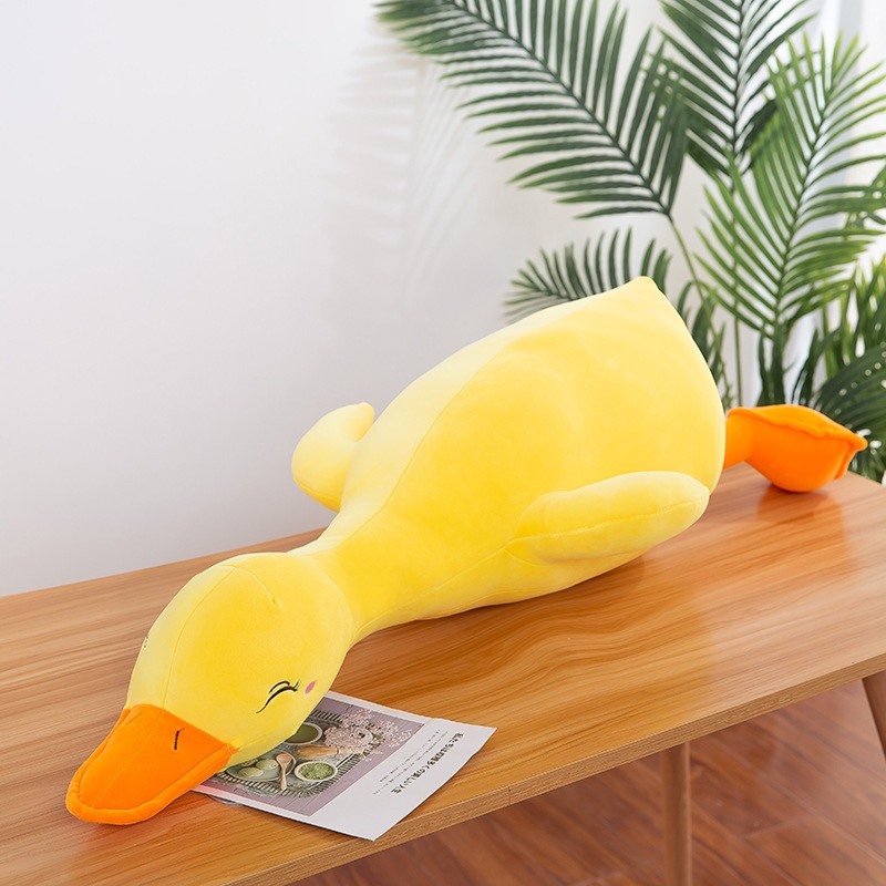 Gấu bông vịt trầm cảm màu hồng, vàng size 50cm thú bông cho bé