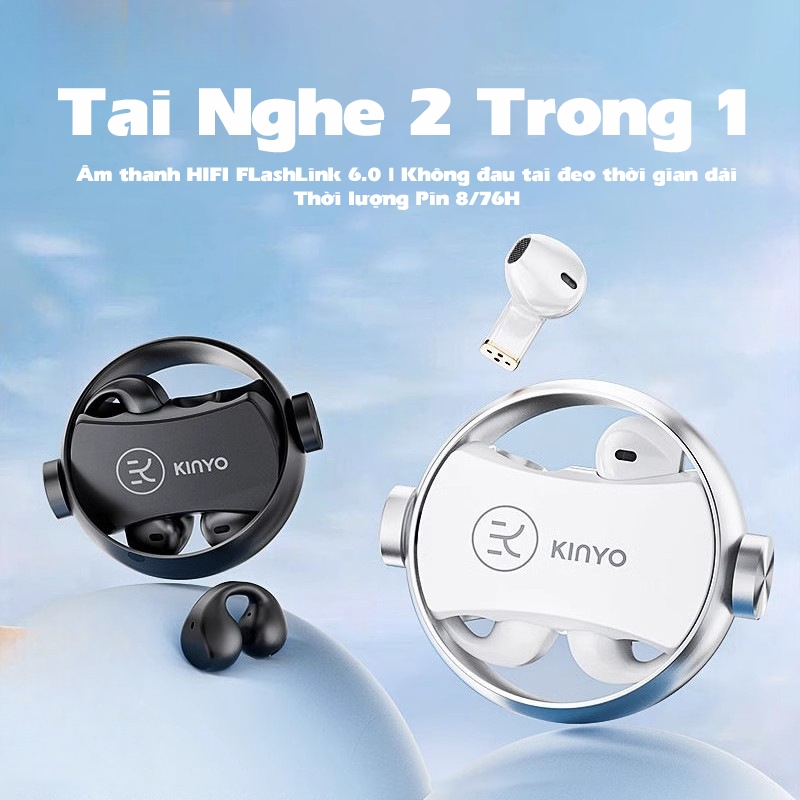 (2 TRONG 1) Tai Nghe Nhét Tai A20 Thế Hệ Mới, Thiết Kế Vòng Xoay, Có Mic Đàm Thoại, Nghe Nhạc Gaming