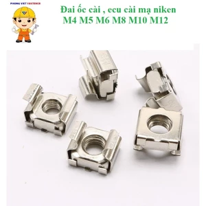 10 cái M4-M12 ecu cài,đai ốc cài mạ M4, M5,M6,M8,M12