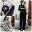 Set Bộ Thể Thao 3 Sọc Aoeme Nam Nữ Unisex Áo Phông Mix Quần Suông Dài Sọc Basic Dáng Rộng