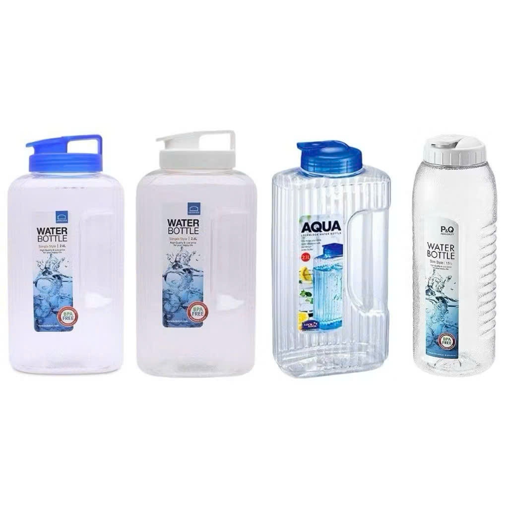 Bình đựng nước Lock&Lock dung tích nước 1L đến 2.6L, đa dạng mẫu mã dung tích, tiện dụng và an toàn sức khỏe