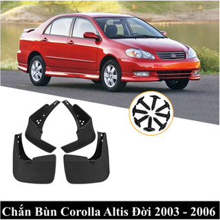 Chắn Bùn Corolla Altis Chất Liệu Nhựa Dẻo Tặng Kèm Ốc Vít