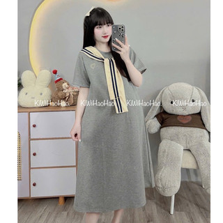 VÁY BẦU - CỘC TAY MÌ KHĂN DÁNG XUÔNG - 2 Màu ⚡RẺ VÔ ĐỊCH⚡