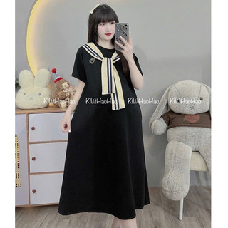 VÁY BẦU - CỘC TAY MÌ KHĂN DÁNG XUÔNG - 2 Màu ⚡RẺ VÔ ĐỊCH⚡