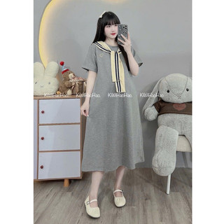 VÁY BẦU - CỘC TAY MÌ KHĂN DÁNG XUÔNG - 2 Màu ⚡RẺ VÔ ĐỊCH⚡