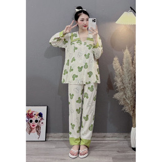 Bộ bầu - bộ sau sinh - BỘ ĐŨI LANH DÀI HÌNH CỔ NHỌN - Nhiều Mầu