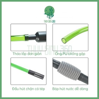 Dụng Cụ Thay Nước, Hút Cặn Bể Cá Cao Cấp QANVEE Siêu Tiên Lợi
