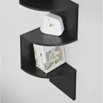Kệ sách vuông góc 90 độ treo tường - kệ decor phòng khách - kệ decor phòng ngủ - kệ trang trí đẹp — ảnh 4