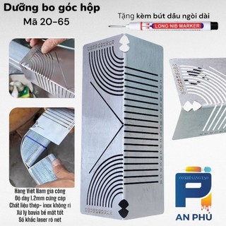 Thước bo góc sắt hộp 20-65mm- Tặng bút. Vật liệu dày, số rõ nét. Hành chất lượng cao