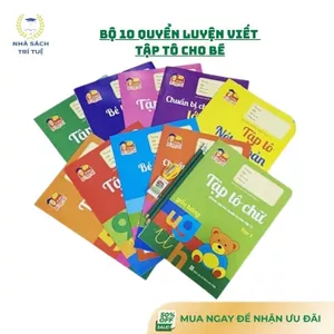Sách – Bộ 10 Quyển Luyện Viết Tập Tô Chữ Cho Bé Mẫu Giáo